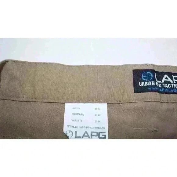 LAPG Pants Mens 38 Khaki Tactical Cargo LA Police Gear Basic Operator Urban - Picture 13 of 16